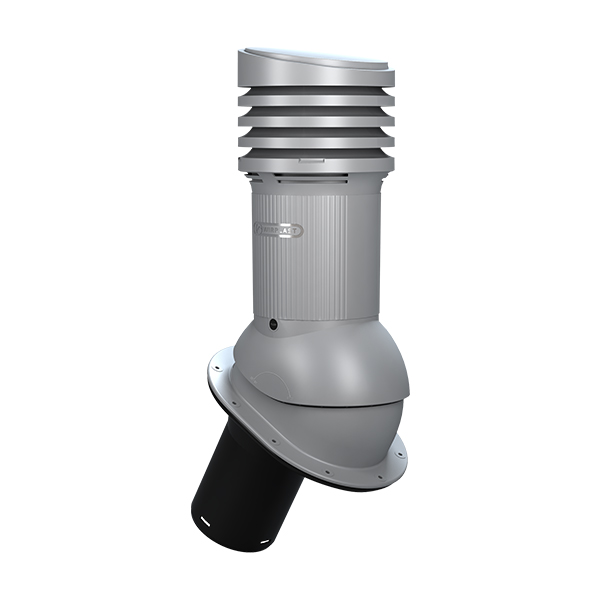 NORMAL EVO ventilācijas izvads NEIZOLĒTS 125d - Pelēks
